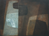Whybrow, Terry (born 1932): Painting 1212, signed, inscribed 1984, oil and acrylic on board, 33 x 40.5 cms. We will credit the artist at all times. Grace Gardner gift 2004.