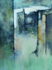 Praed, Michael: Mine engine houses, signed, oil on hardboard, 38 x 29 cms. Grace Gardner gift 2004.