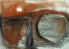 Freeman, Ralph (born 1945): Zennor, Twin Forms, signed and dated 1987, conte and charcoal on paper, 41 x 58 cms. Grace Gardner gift 2004.