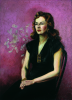 Richardson, Frances Wright: Portrait of Grace, signed, oil on canvas, 92 x 66 cms. The Grace Gardner gift.