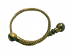 Unknown artist: Braided gold bracelet belonging to Grace Gardner's grandmother, Mixed media, 8 x 5 cms. Presented by Gardner, Grace.