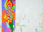 Gardner, Grace (1920-2013): First Reprise, signed, acrylic on canvas, 46 x 61 cms. Grace Gardner gift 2004.