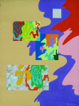 Gardner, Grace (1920-2013): Deja Vu, signed, acrylic on canvas, 61 x 45.5 cms. Grace Gardner gift 2004.