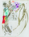 Gardner, Grace (1920-2013): Genji Variations, etching with chine colle, 96.5 x 76 cms. The Grace Gardner Gift.