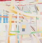 Gardner, Grace (1920-2013): Square Three, signed and dated 1980, acrylic on canvas, 91.5 x 91 cms. Grace Gardner gift 2004.