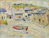 Thomas, Martina (1924-1995): Marigolds at Mousehole, signed, oil on canvas, 36 x 46 cms. Presented by Eric James Mellon NDD/Hon Fellow CPA in 2004.