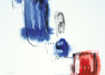 Ousey, Harry (1915-1985): Abstract, signed and dated 1973, watercolour, 28 x 38.3 cms. Presented by Susan and Ronald Astles in 2004.