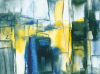 Ousey, Harry (1915-1985): Walls - Impact image, signed and dated 1974, watercolour, 28 x 38.3 cms. Presented by Susan and Ronald Astles in 2004.