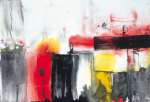 Ousey, Harry (1915-1985): Wall, signed and dated 1975, watercolour and ink, 38 x 56 cms. Presented by Susan and Ronald Astles in 2004.