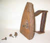 Lanyon, Andrew (born 1947): Man Ray's cadeau about to turn back into six useful objects, iron, 17 cms high. Commissioned in 2004 with grant-aid from the Esmee Fairbairn Foundation.
