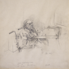 Insoll, Chris (born 1956): Mr Horsley, Eschcol nursing home, signed and dated 1985, pencil on paper, 45.6 x 35.5 cms. Presented by the artist.