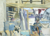 Heath, Isobel (1908-1989): Upham Yard, signed, inscribed upham yard . I Heath R40, watercolour and pencil, 27 x 36 cms. Presented by Diane Saxon in memory of Colin Bramley Parker in 2005.
