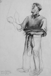 Heath, Isobel (1908-1989): Sven Berlin, signed, inscribed Sven Berlin Isobel Heath E105, pencil, 38 x 28 cm. Presented by Diane Saxon in memory of Colin Bramley Parker in 2005.