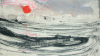 Heath, Isobel (1908-1989): Ice landscape, signed, inscribed AB Ice landscapes 144 (2) IH, monoprint and watercolour, 21 x 36 cms. Presented by Diane Saxon in memory of Colin Bramley Parker in 2005.