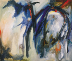 Gardner, Grace (1920-2013): Formerly Jugoslavia II, signed, mixed media on canvas, 75.5 x 91 cms. Presented by Gardner, Grace.