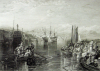 Turner, Joseph Mallord William RA (1775-1851): Saltash, Cornwall, engraver: Smith, William Raymond , printer: Heath, Charles and Jennings, Robert, dated 1827, Line engraving, R218, Image Size: 164 x 232mm,  Plate mark size: 253 x 316mm	,  Sheet size: 436 x 604mm.