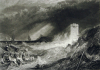 Turner, Joseph Mallord William RA (1775-1851): Entrance to Fowey Harbour, Cornwall, engraver: Smith, William Raymond, publisher: Heath, Charles and Jennings, Robert, dated 1829, Line engraving, Part V, No.1, R225, Image size: 163 x 230mm,  Plate mark size: 257 x 314mm,  Sheet size: 439 x 596mm.