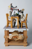 Newstead, Keith (1956 - 2020): A wolf in sheep's clothing, automaton, 49 x 28 x 28 cms (h x w x d).