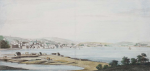 Farington, Joseph RA (1747-1821): View of Falmouth, engraving, 19 x 35 cms. Presented by Davis, Miss Barbara.
