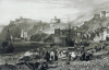 Turner, Joseph Mallord William RA (1775-1851): St Mawes, Cornwall, engraver: Allen, James Baylis, publisher: Arch, John & Arthur, dated 1824, Line engraving, R116, Image Size: 146 x 222mm ,  Plate mark size: 229 x 305mm.