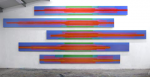 Bell, Trevor (1930-2017): Five Bar, 1978, acrylic on canvas, 120 x 288 cms. Purchased with grant aid from The Nerys Johnson Contemporary Art Fund, The National Art Collections Fund and the MLA/V & A Museum Purchase Fund.