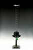 Burt, Laurie (1925-2015): Magritte STEIPS Out, dated 1979, Found object, resin. perspex, brass, aluminium and wood, 117 cms high. Presented by the artist.