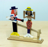 Markey, Peter (1930-2016): Pop Duo, signed and dated 2007, automaton, 18.3 cms high. Presented by Hine Downing, Solicitors.