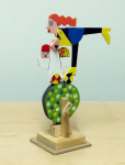 Markey, Peter (1930-2016): Green Shopping, signed, automaton, 26 x 18 x 9 cms. Presented by Hine Downing, Solicitors.