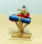 Markey, Peter (1930-2016): The Rower, signed, automaton, 14.5 cms high. Presented by Hine Downing, Solicitors.