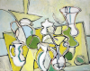 Insoll, Chris (born 1956): Lemon Green Still Life, signed and dated 2007, oil on canvas, 41 x 51 cms.