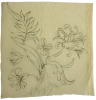 Williams, Marjorie (nee Murray 1880-1961): Flower design from courtyard in Palaco of Jacques Coeur, Bourges, ink on tracing paper, 20.7 x 20.5 cms. Presented by Dr Mariella Fischer-Williams.