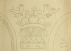 Williams, Marjorie (nee Murray 1880-1961): Design from Ravenna Mosaics, pencil on paper, 34 x 27.8 cms. Presented by Dr Mariella Fischer-Williams.