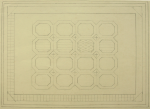 Williams, Marjorie (nee Murray 1880-1961): General view of cushion cover, pencil on paper, 20.3 x 30.7 cms. Presented by Dr Mariella Fischer-Williams.