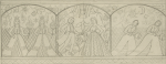 Williams, Marjorie (nee Murray 1880-1961): A scene in Stockholm, dated 1950, pencil on paper, 37 x 75 cms. Presented by Dr Mariella Fischer-Williams.