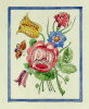 Williams, Marjorie (nee Murray 1880-1961): Flower Design No.1, watercolour and ink, 22.7 x 18.2 cms. Presented by Dr Mariella Fischer-Williams.