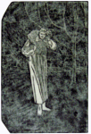 Gaskin, Arthur Joseph ARE RBSA (1862-1928): The Lamb, signed and dated 1926, wood engraving, 13 x 10.5 cms. Presented by Dr Mariella Fischer-Williams.