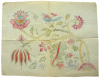 Williams, Marjorie (nee Murray 1880-1961): Parrot and flower design, watercolour and ink on waxed paper, 35 x 44.9 cms. Presented by Dr Mariella Fischer-Williams.