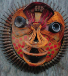 Kemp, David (born 1945): The Heat in Africa, mixed media, 115 cms high.