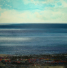 Jackson, Kurt (born 1961): In the Cove, signed and dated 2008, inscribed 'You shout and wave to someone in the cove, they wave back and then you realize you dont know them', mixed media on canvas, 152.5 x 152.5 cms. Presented by the artist. 
 We will credit the artist at all times.