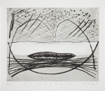 Hilton, Mathew: Thirteenth, printer: Stoneman, Hugh (1947-2005), signed and dated 1991, etching (printer's proof), 49 x 50 cms. The Art Fund Hugh Stoneman Archive.