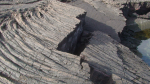 Fagin, Anthony (born 1938): Lava rock, photograph, 30 x 42 cms. Presented by the artist as part of the Heritage Lottery Fund's Darwin 200 celebrations.