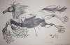 Woodroffe, Patrick (1940-2014): Aerodynamic Horse, signed and dated 1963, inscribed from M/9 