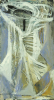 Wardman, Clare: Morvah - Sea figure, Sail Loft series, St Ives, signed and dated 2001, mixed media on board, 28 x 15 cms.