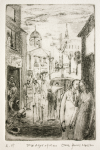 Mellon, Eric James NDD/Hon Fellow CPA (1925-2014): The ages of man, signed, etching (artist's proof), 38 x 29 cms. Presented by the artist.