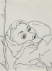 Flanagan, Barry RA (1941-2009): Sue in bed, 1967-1968, signed, felt tip pen, 34 x 25.4 cms. Given by Mrs Naomi G. Weaver through the Art Fund.