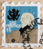 Foster, Tony (born 1946): Hero Stamps - Claes Oldenburg 4, signed and dated 1978, stuffed textile and spray paint (2 of an edition of 12), 42 x 33 cms.