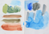 Markey, Danny (born 1965): Palm Springs sketchbook, signed and dated 2003-2004 (December to January), watercolour, pencil and ink, 15.5 x 11 cms. Bequeathed by Mr Michael Nicholson. Bequest.