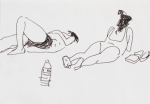 Markey, Danny (born 1965): Sketchbook, signed and dated 1993 (June), pencil and ink, 15.5 x 11 cms. Bequeathed by Mr Michael Nicholson. Bequest.