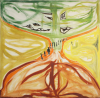 Early, Tom (1914-1967): Untitled (unfinished), June 1967, polymer on canvas, 124 x 122 cms. Presented by the artist's widow, Mrs Eunice Campbell.