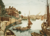 Stant, J.Lewis (working 1931-1955): Falmouth from Flushing, signed, coloured etching, 31.5 x 39.8 cms.